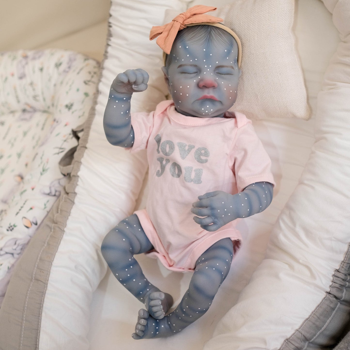 19 Zoll geschlossene Augen Reborn Avatar Baby Mädchen-Levi