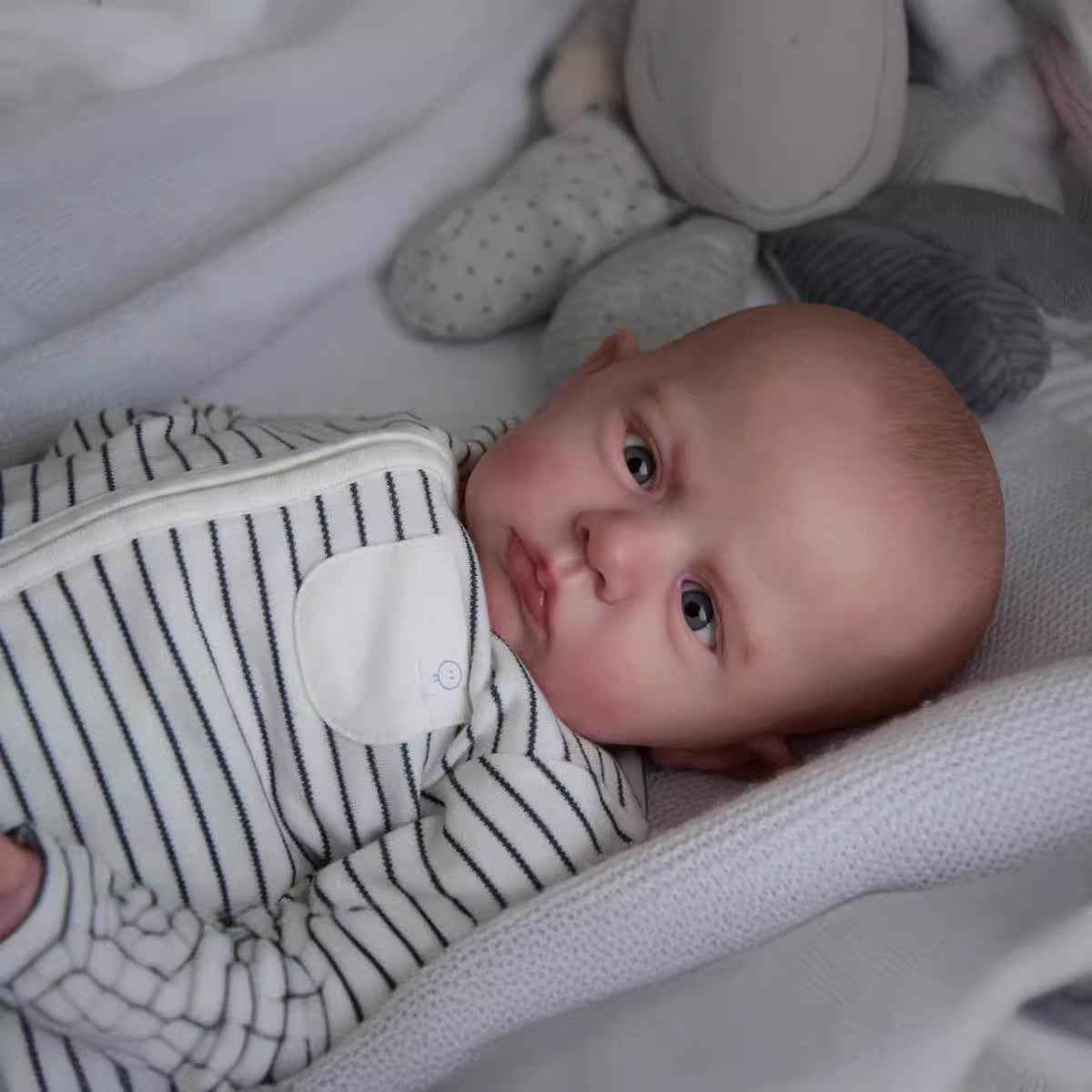 24 Zoll realistische Reborn Burke Puppen mit offenen Augen - Cameron
