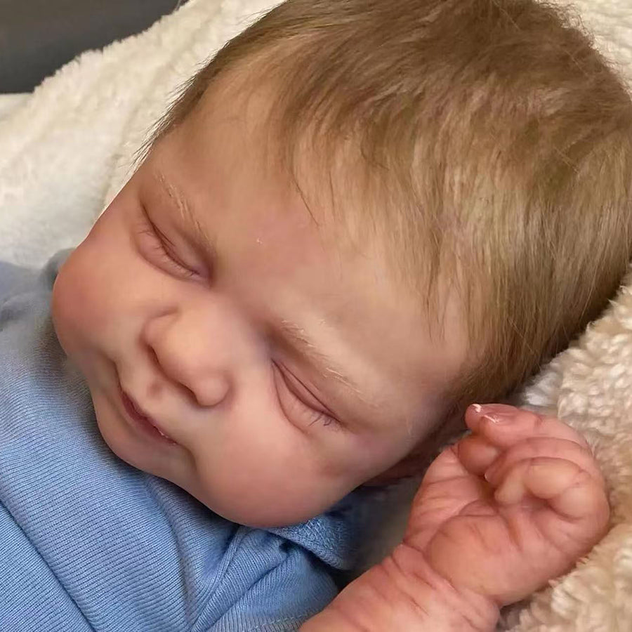 19 Zoll realistische Edwina Reborn Puppe mit geschlossenen Augen - Pascale