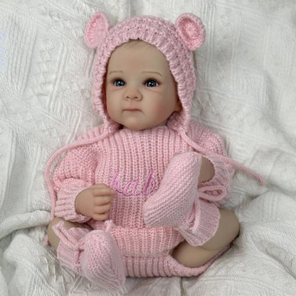 45cm lebensechter Vollvinylkörper Bettie Reborn Babypuppe Mädchen-Bettie