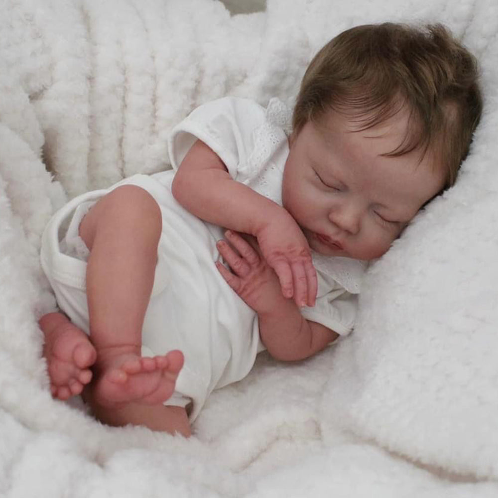 18 Zoll süße Reborn Babypuppen schlafen mit kurzen Haaren - Deliah