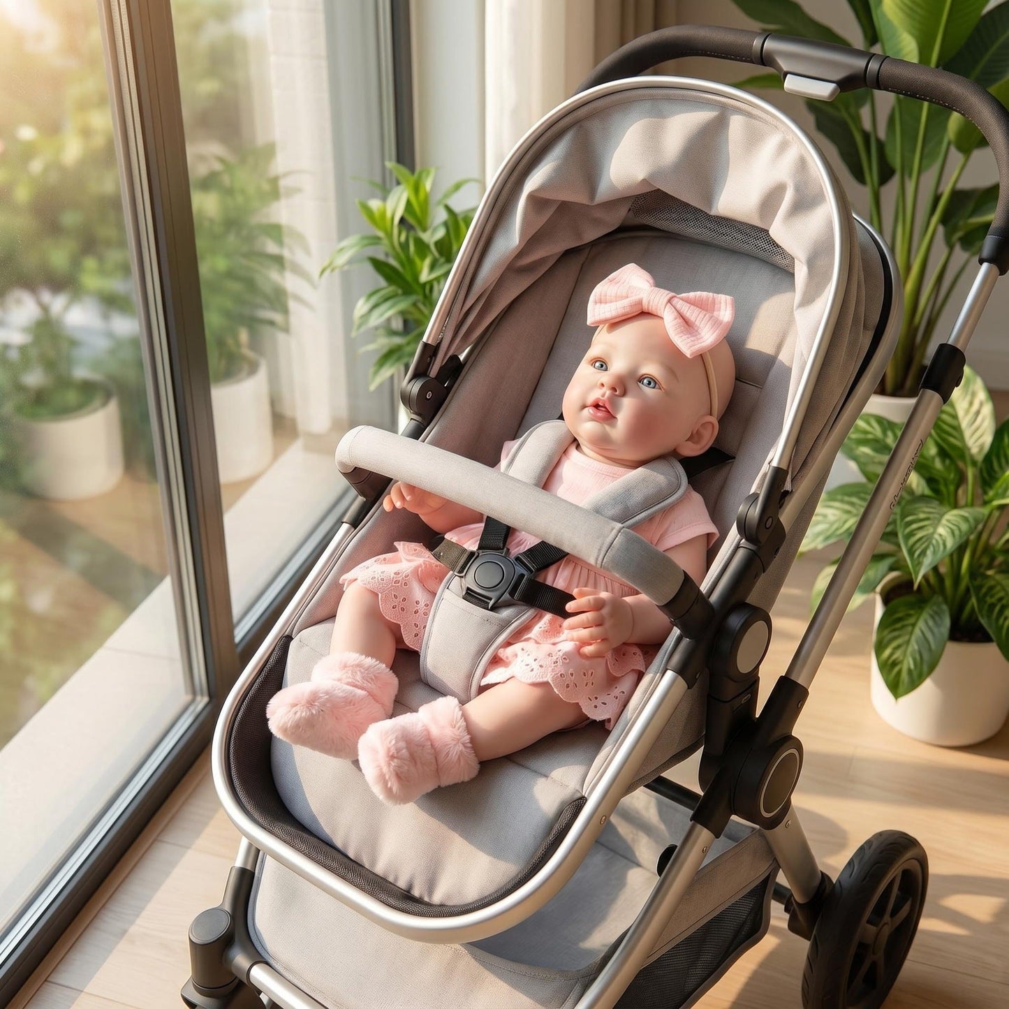 19 Zoll Abigail Reborn Baby Mädchen im rosa Kleid