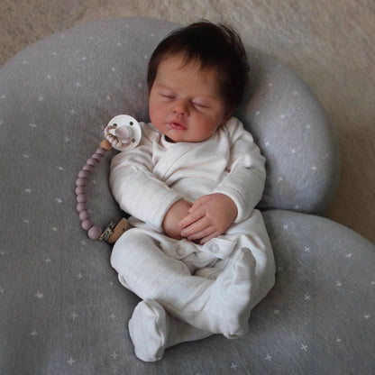 19 Zoll lebensechte geschlossene Augen weicher Körper Reborn Puppe-Zain