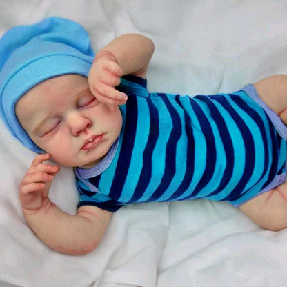 20 Zoll Reborn Puppen mit geschlossenen Augen und süßen Jungen/Mädchen-Loulou