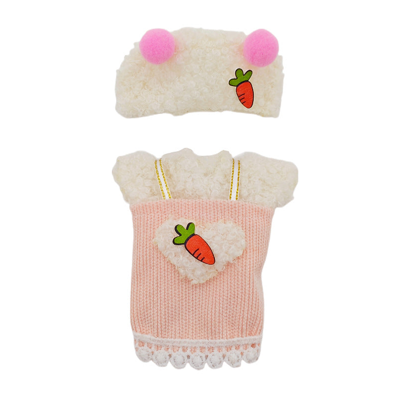 Cartoon-Kleid für 6 Zoll (15 cm) Minipuppen