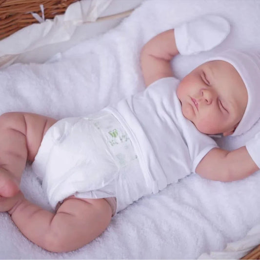 20 Zoll Gene lebensechte Reborn-Puppe mit weichem Körper und Schlaffunktion - Peaches