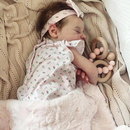20 Zoll Grace Reborn Puppe mit geschlossenen Augen und Stirnband - Laura