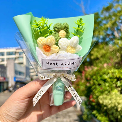 Mini-Häkelblumenstrauß