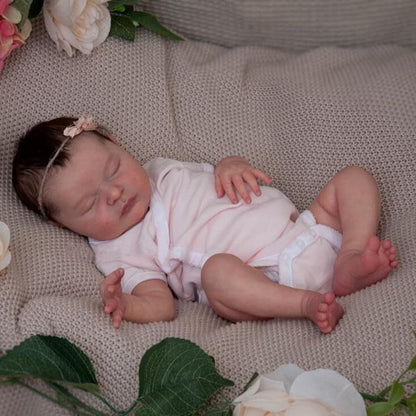 20 Zoll Meroy Geschlossene Augen Reborn Puppen Mädchen-Laura