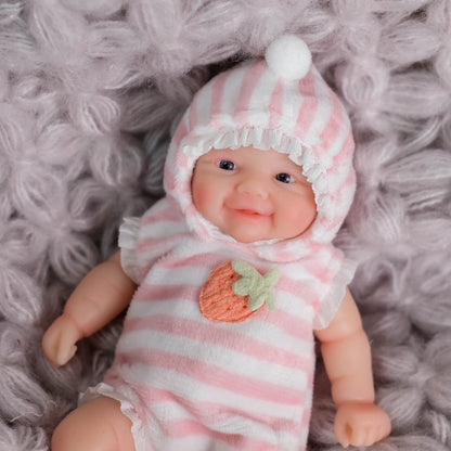 6 Zoll Mini-Silikon-Reborn-Puppe Mädchen mit offenen Augen - Vivi