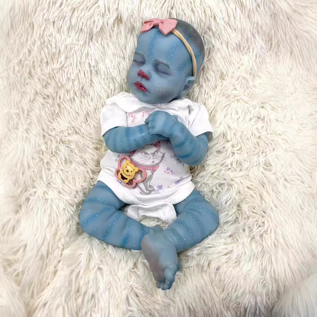 19 Zoll geschlossene Augen Loulou Reborn Baby Avatar