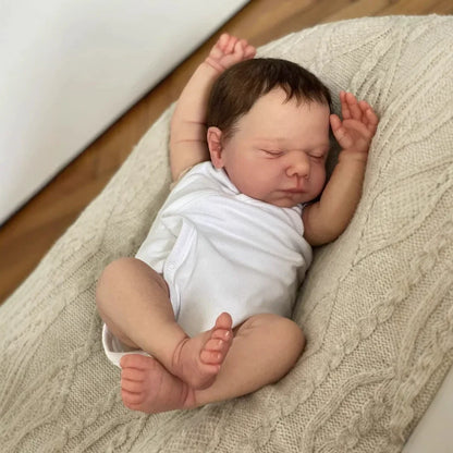 50cm Realistische geschlossene Augen kurze Haare Reborn Puppen Miley
