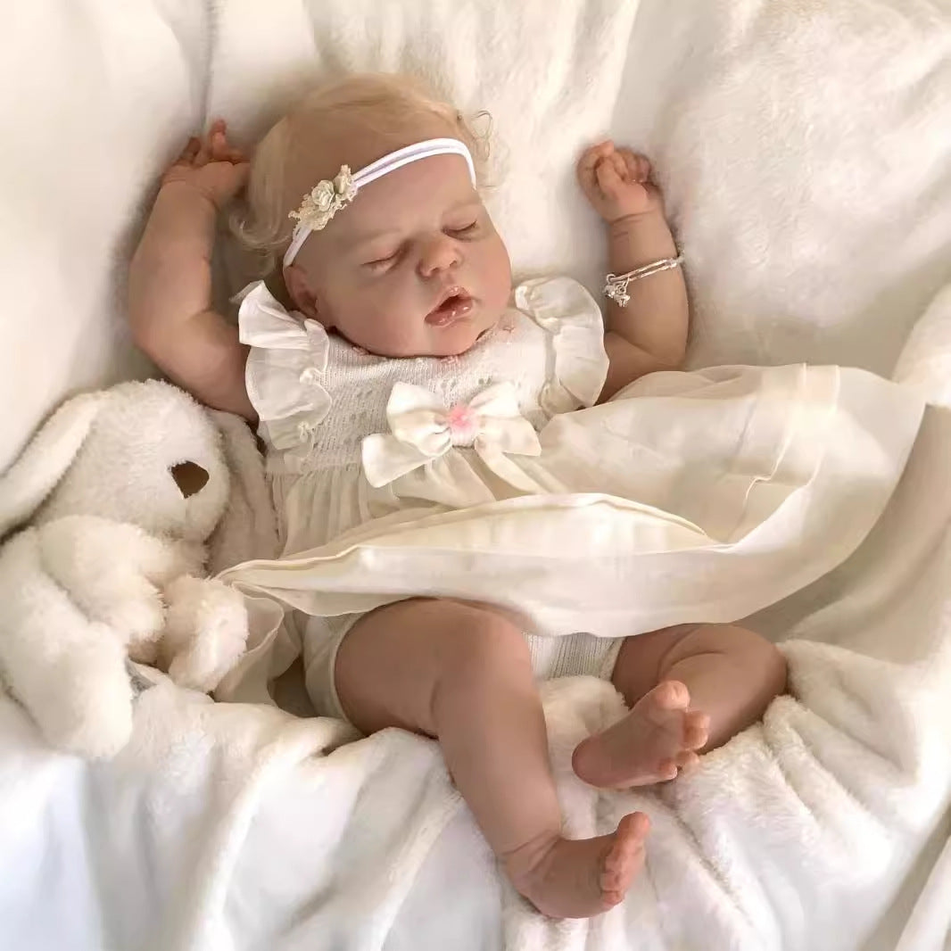 Dorothy 22 Zoll Reborn Puppe mit geschlossenen Augen blondes Haar-Alexis