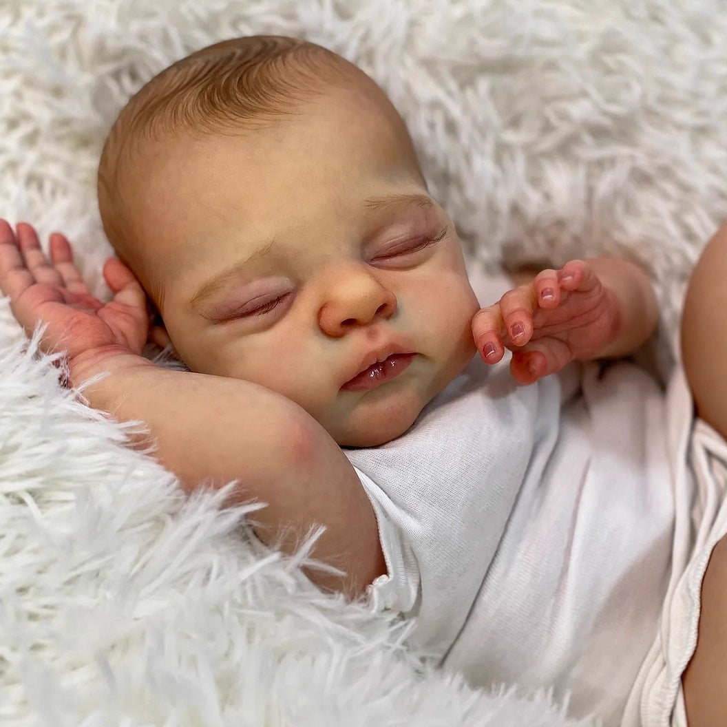 20 Zoll lebensechte weiche Körper geschlossene Augen Reborn Puppe Irys