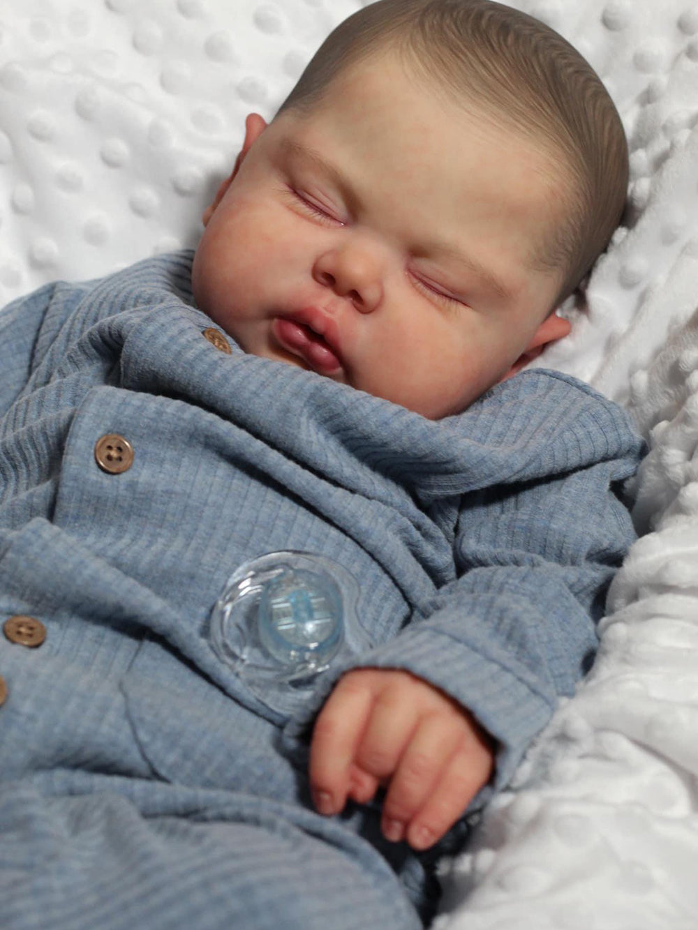 24 Zoll Clyde Rebornpuppe mit geschlossenen Augen- Pickle