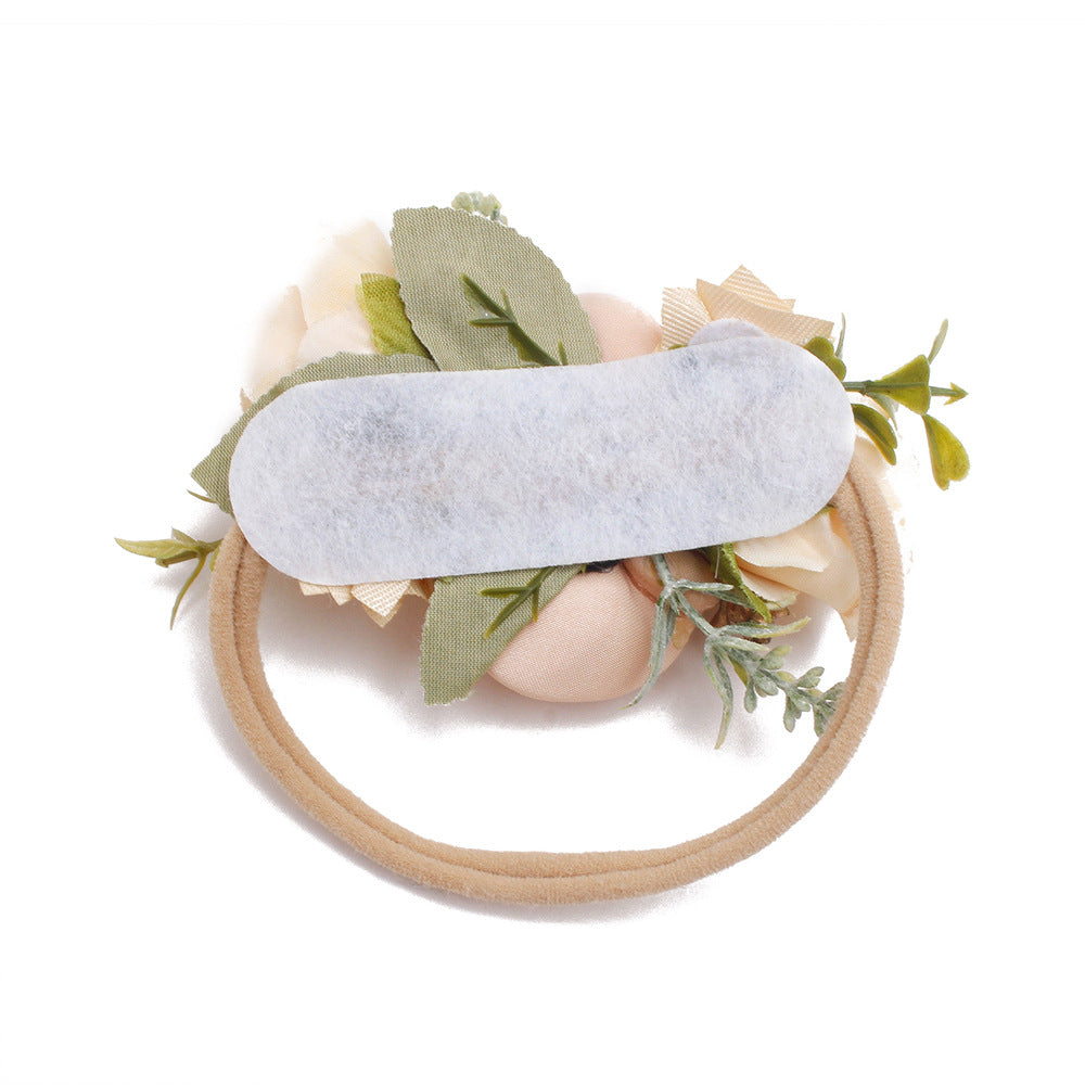 Pastoral elastisches Nylon-Blumen-Baby-Stirnband