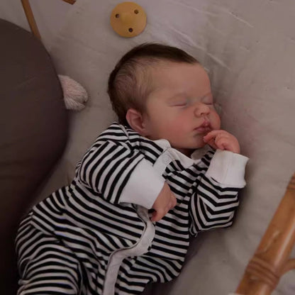 20 Zoll schlafende Reborn Puppen mit braunem Haar - Loulou