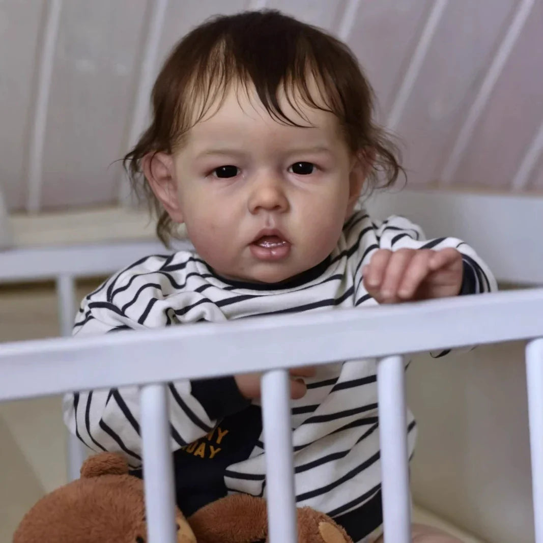 22 Zoll lebensechtes Reborn-Baby Liam mit kurzen Haaren
