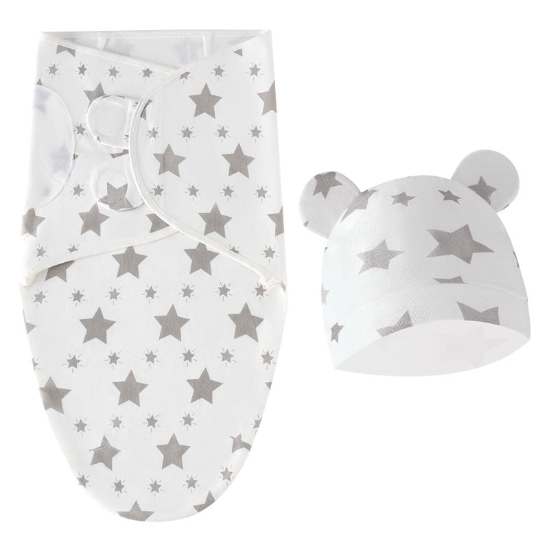 Star Neugeborenen Pucksack Schlafsack Fötushaube 2-teiliges Set