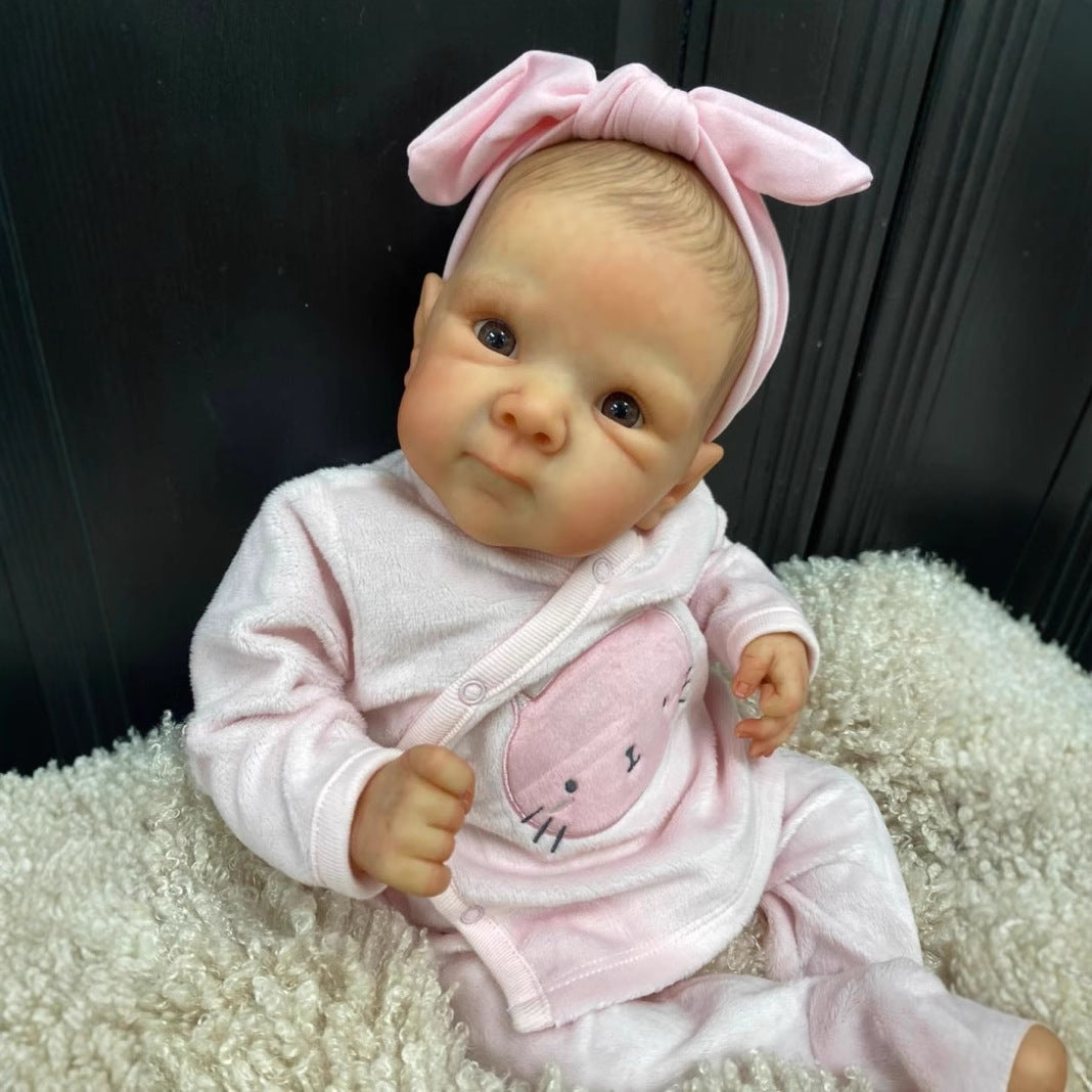 18 Zoll Reborn Puppe mit offenen Augen und Stoffkörper - Bettie