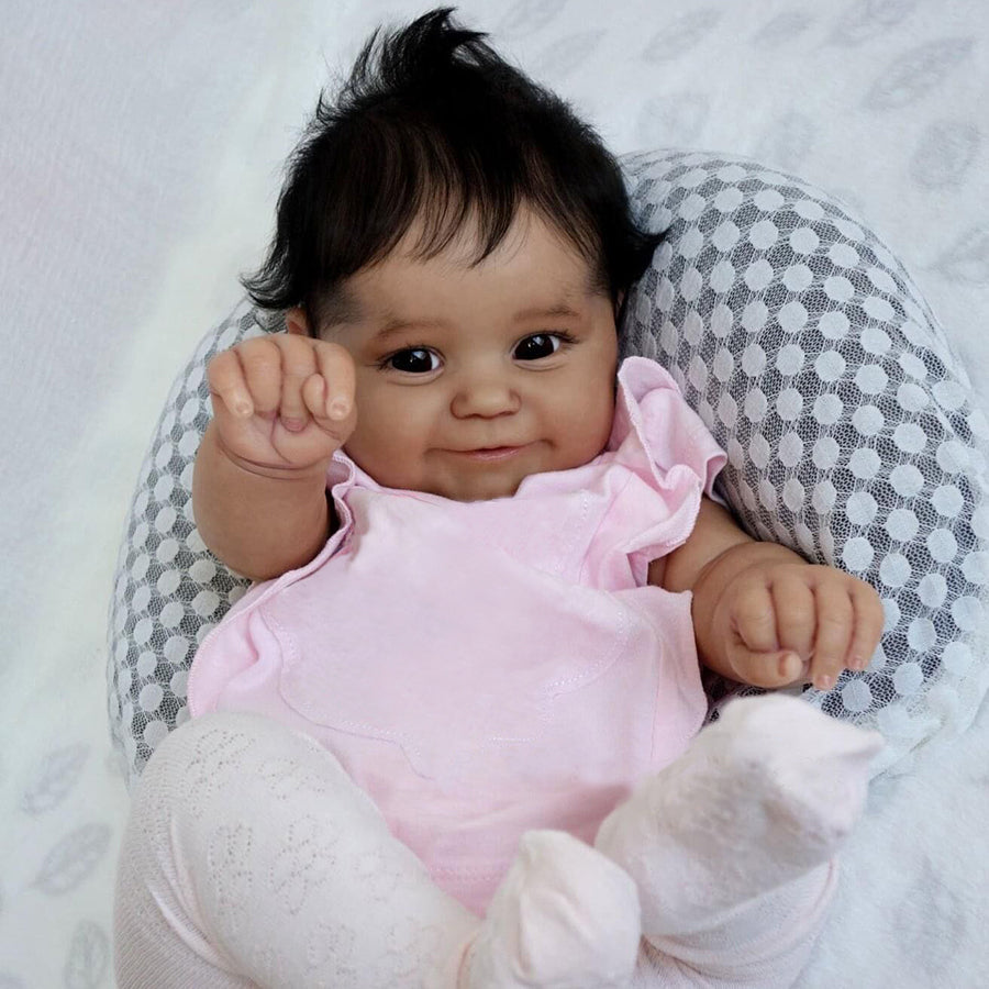 Ada 20 Zoll dunkelhäutige Reborn babypuppen-Maddie