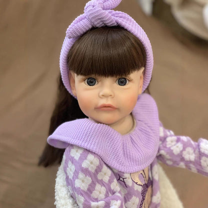 22 Zoll süßes Reborn-Puppenmädchen mit langen Haaren - Suesue