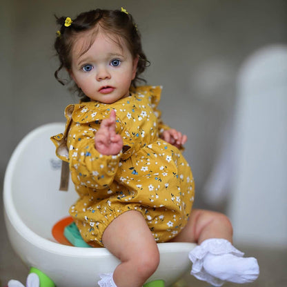 24 Zoll/60 cm realistische Lena Reborn Puppen mit offenen Augen-Missy