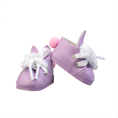 Süße Häschenschuhe für 17-18 Zoll Reborn Babypuppen