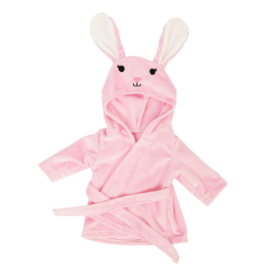 Plüsch-Robe mit Cartoon-Motiv für 30-35 cm Puppen