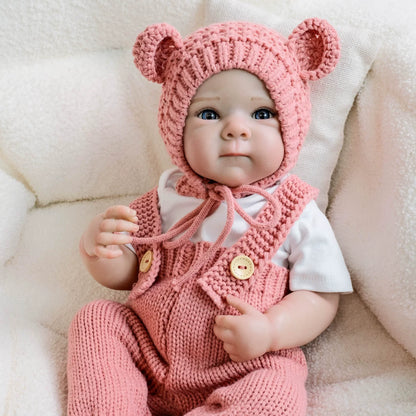 19 Zoll Dora Blaue Augen Reborn Babypuppen Mädchen-Bettie