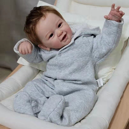 21 Zoll lebensechte Reborn Puppen mit offenen Augen und kurzen Haaren-Phoenix