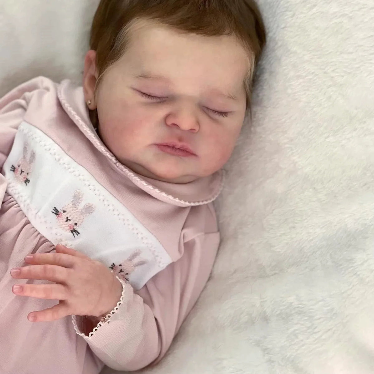 20 Zoll lebensechte geschlossene Augen kurze Haare Reborn Puppe-Laura