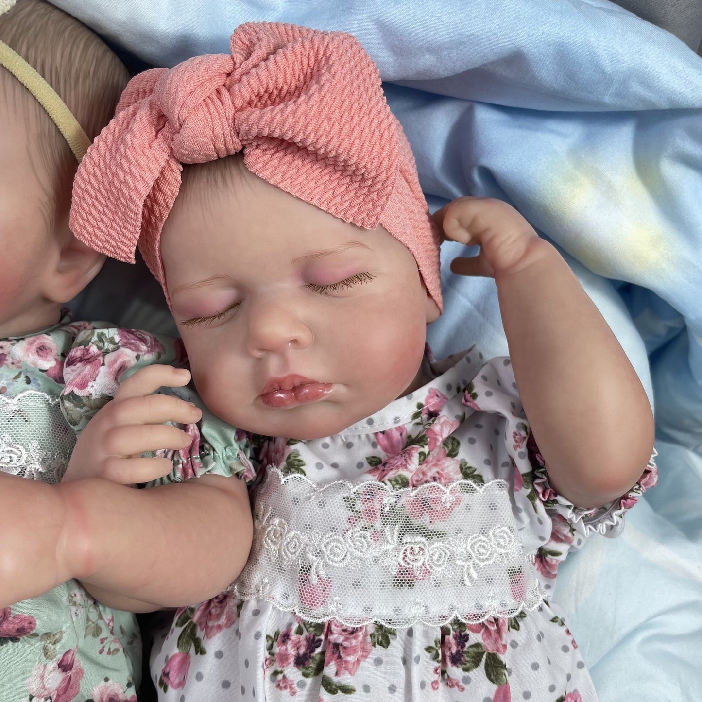 20'' lebensechte Lynn und Alan Reborn Puppen Zwillingsmädchen-Loulou