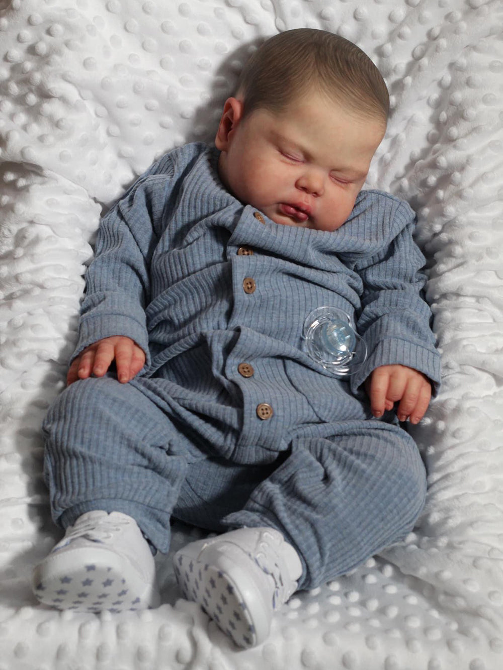 24 Zoll Clyde Rebornpuppe mit geschlossenen Augen- Pickle