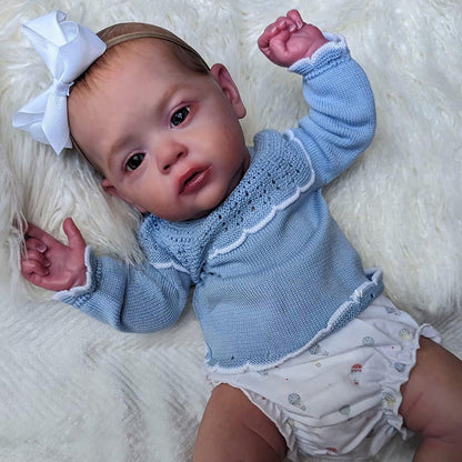 20 Zoll Maryann Reborn Puppen mit bemaltem Haar und blauen Augen