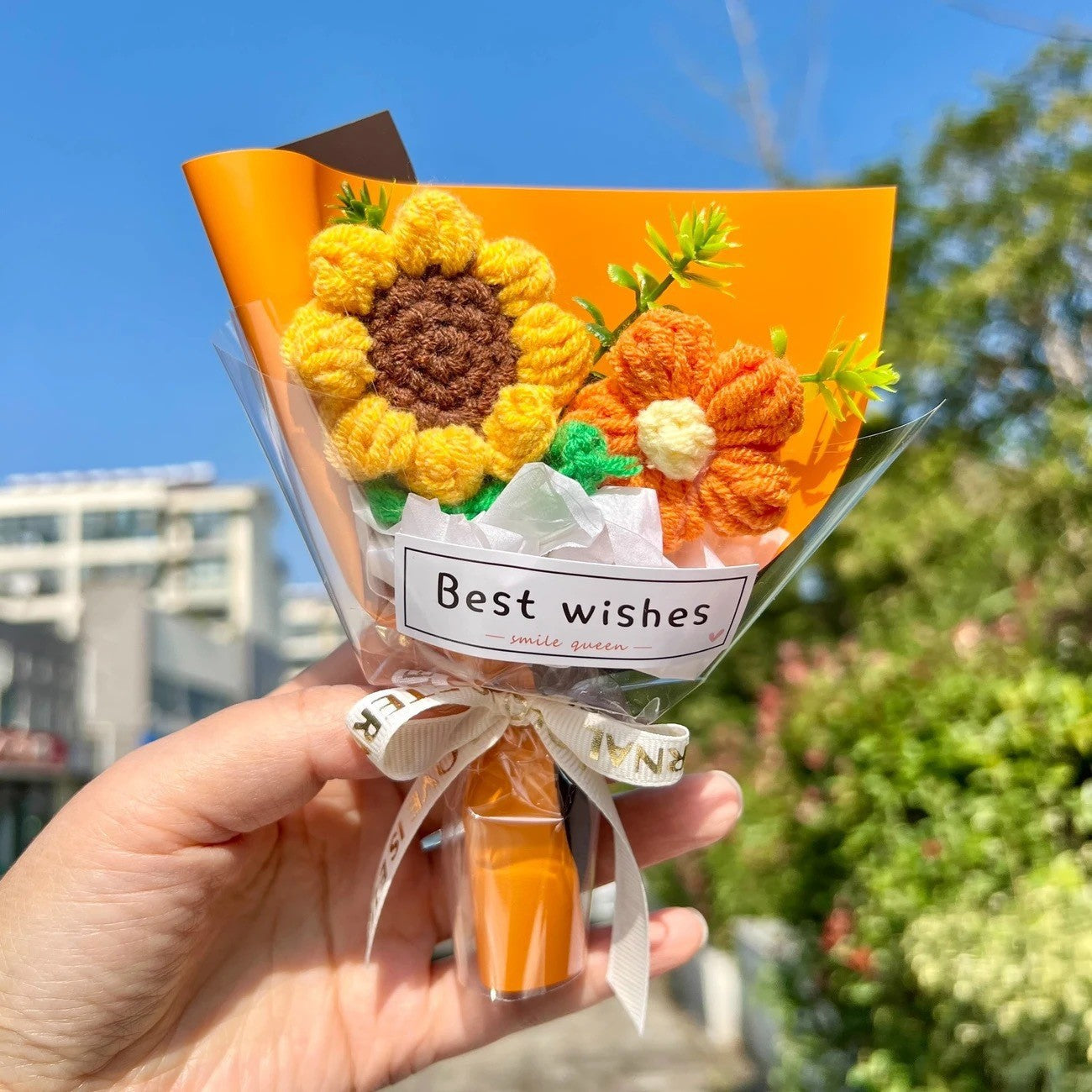 Mini-Häkelblumenstrauß