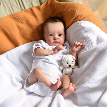 40 cm realistische offene Augen kurze Haare Reborn Puppe Tink