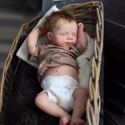 19 Zoll Muriel lebensechte Reborn Puppe Junge mit geschlossenen Augen