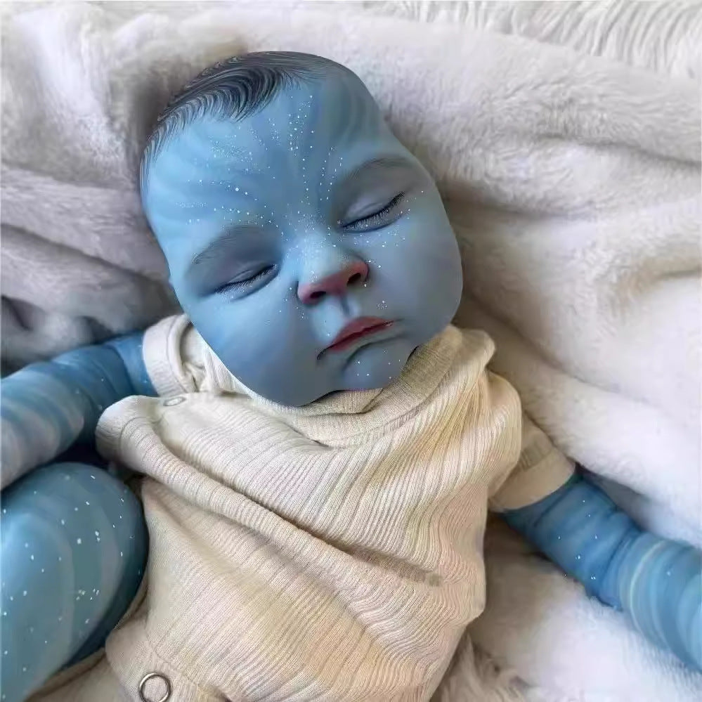 19 Zoll Peaches Geschlossene Augen Reborn Puppe Avatar