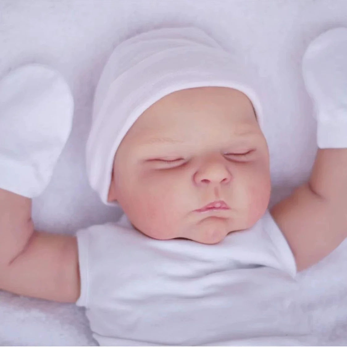 20 Zoll Gene lebensechte Reborn-Puppe mit weichem Körper und Schlaffunktion - Peaches