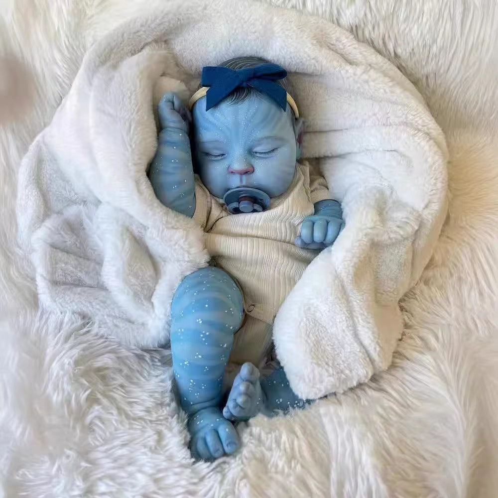 19 Zoll Peaches Geschlossene Augen Reborn Puppe Avatar