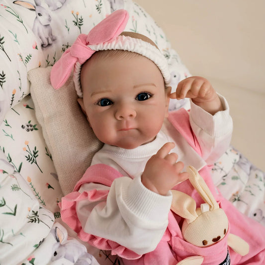 18 Zoll Ophelia Blaue Augen Reborn Puppe Mädchen-Bettie
