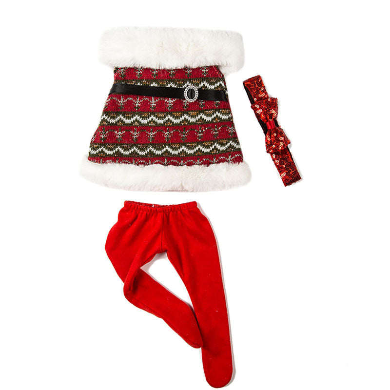 Weihnachtspuppenkleidung für 18 Zoll Reborn-Puppen