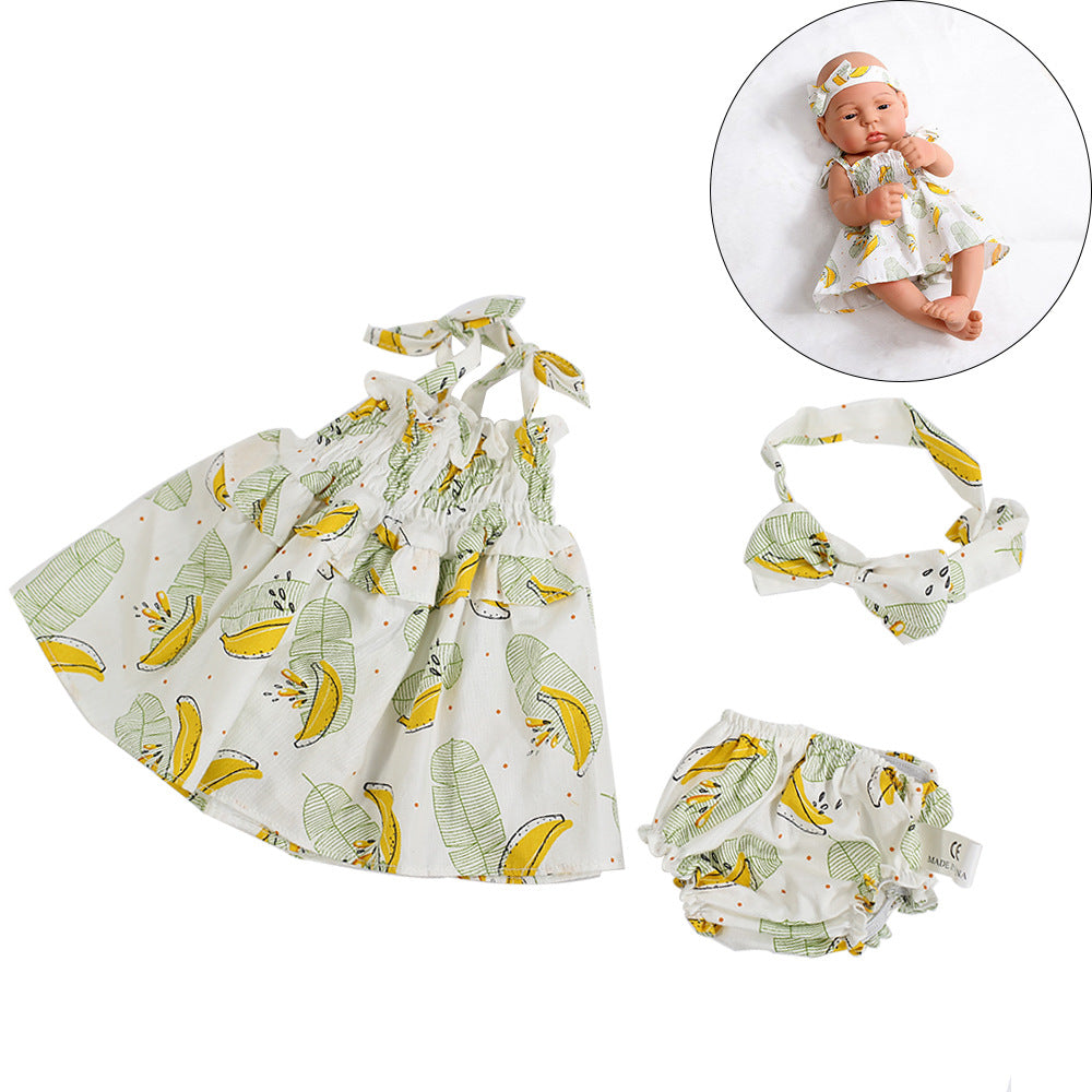 16-17 Zoll Reborn-Kleid 3-teiliges Set