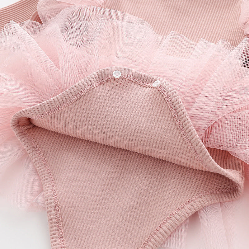 Langärmeliges Trägerkleid und Haarband 2-teiliges Set für 22-Zoll-Puppen