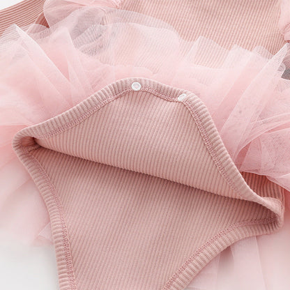 Langärmeliges Trägerkleid und Haarband 2-teiliges Set für 22-Zoll-Puppen