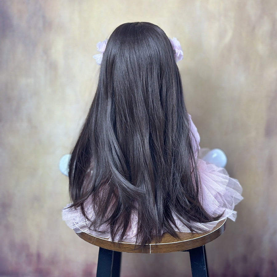 22 Zoll langes Haar Reborn Puppe Mädchen im rosa Kleid-Betty