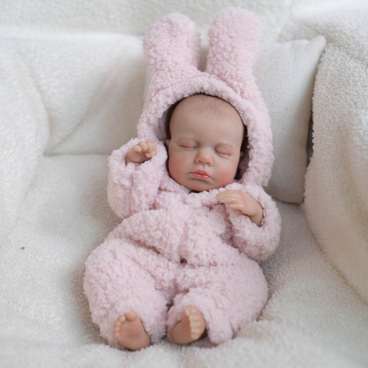 30cm lebensechte schlafende Mini Reborn Puppe Mädchen-Loulou