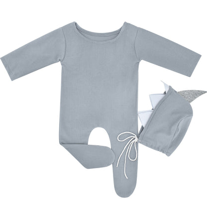Babypuppe Shark Pyjama und Mütze 2-teiliges Set für 18-20 Zoll Puppen