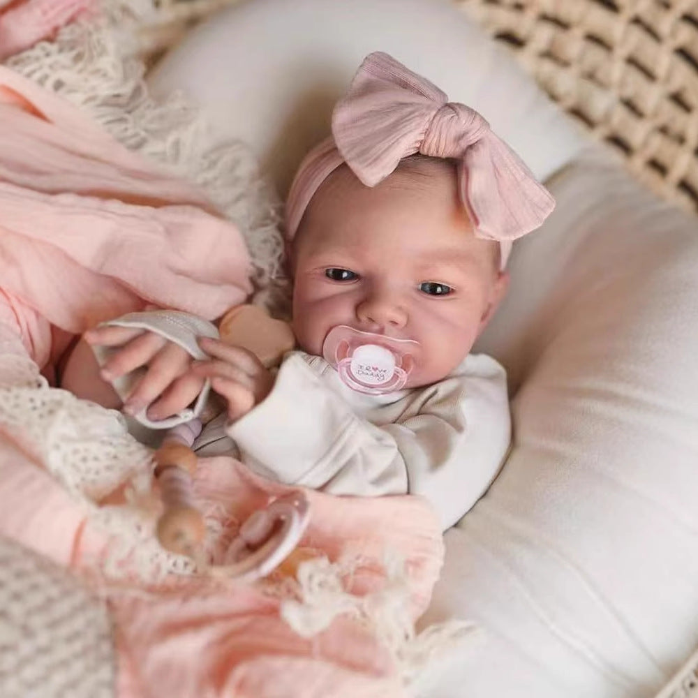 Myra 19 Zoll weiche Körper Neugeborene Reborn Baby Puppe-August Awake